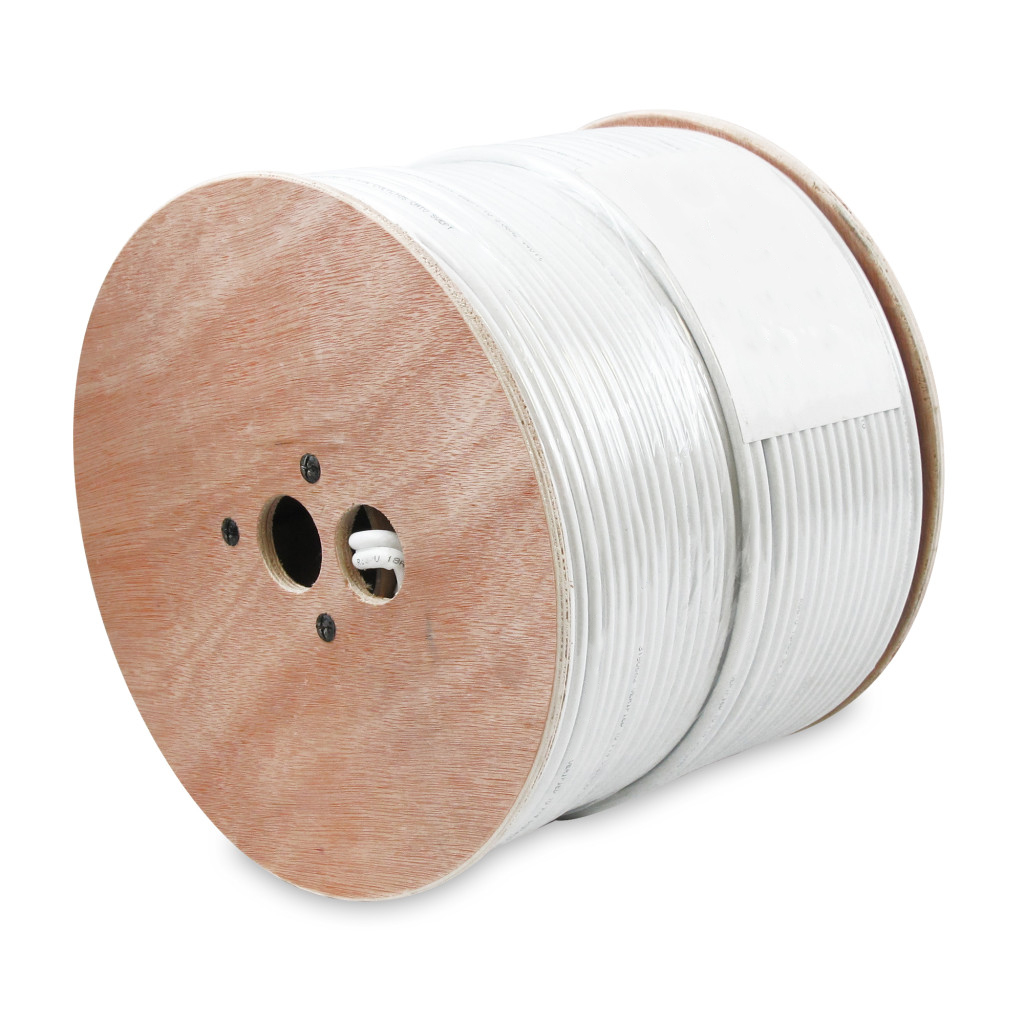 1000Ft RG59 w/2x18AWG Power White CM