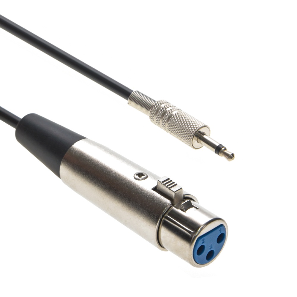 6Ft XLR Female to 3.5mm Mono Male Cable