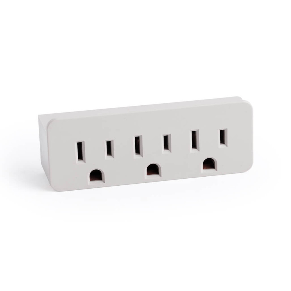 3 Outlet Grounding Tap AC125V 15A