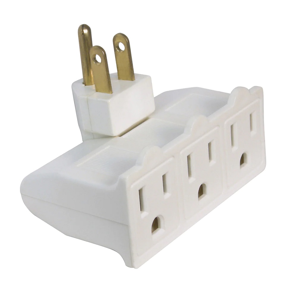 3-Outlet Swivel Power Tap