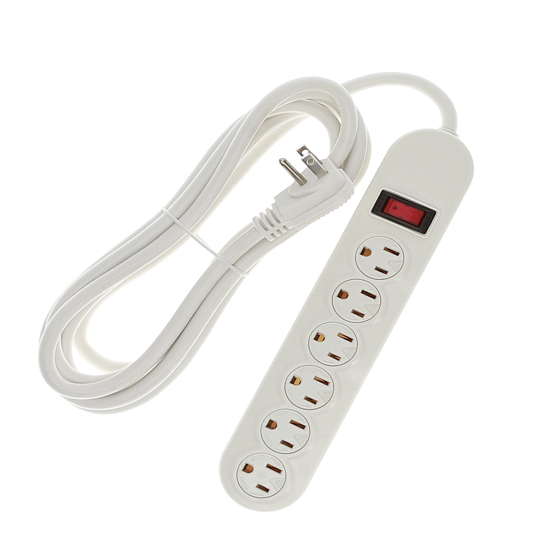 Img for product 10Ft 6-Outlet Perpendicular Power Strip