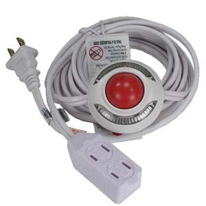 Img for product Lighted Foot Switch with 9Ft 3 Outlet Cord
