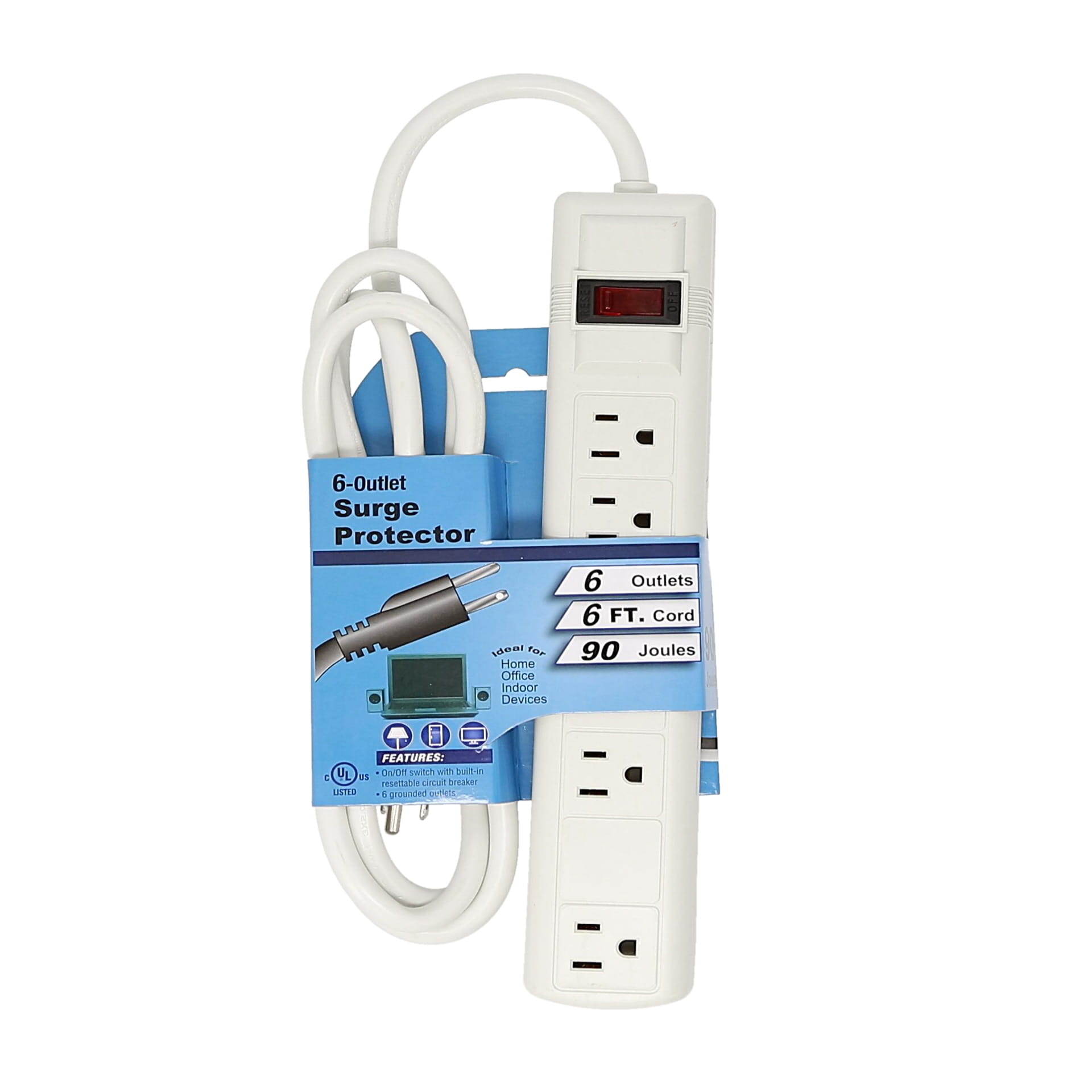 Household Appliances 6 Outlet Surge Protector - Indoor - New