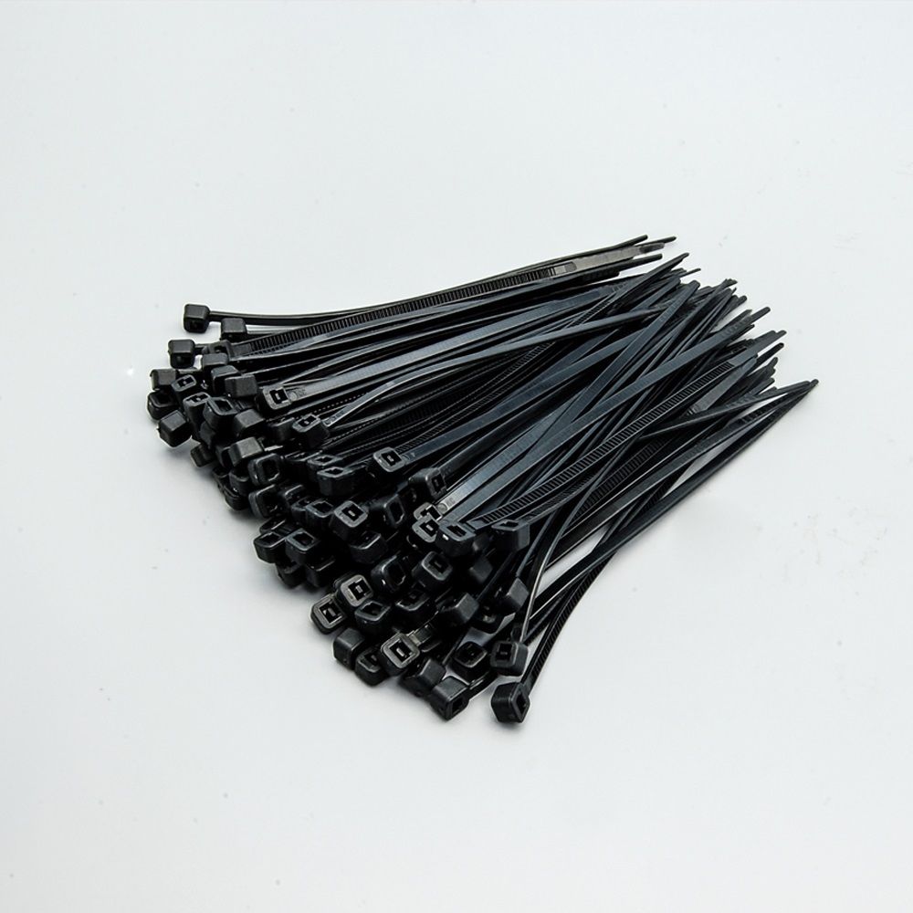 12" Nylon Cable Tie 50lbs Black 100pk