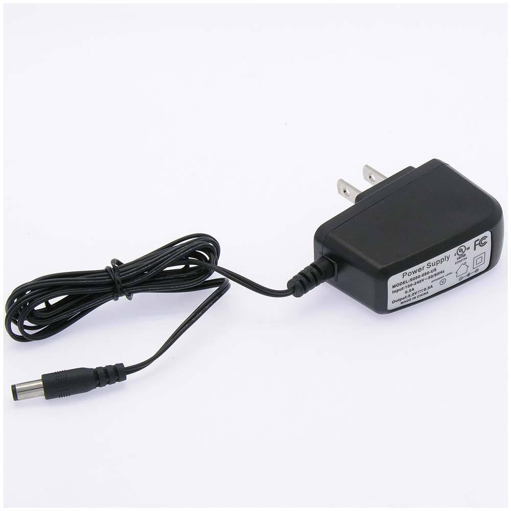 DC5V 500mA Power Supply AC100/240V 2.1/5.5mm Plug