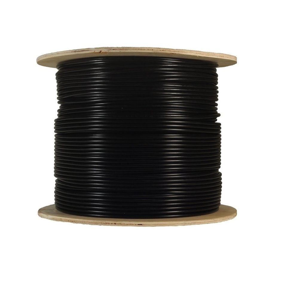 Cat.5e UTP 24AWG Outdoor direct burial solid cable (Black), 1000ft