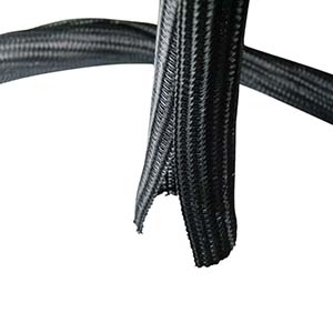 Self Closing Cable Sleeve Black 1.5" (38.1mm) x 50Ft(15.24m)